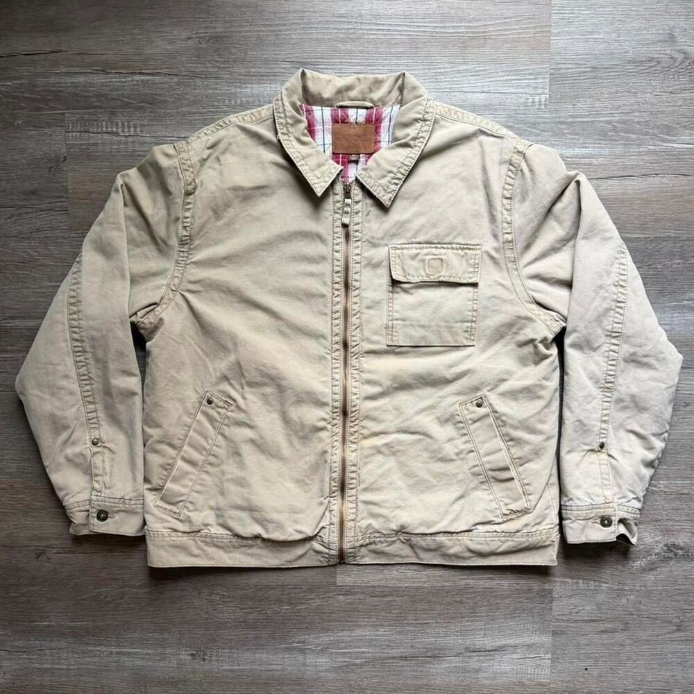 Vintage Cherokee Flannel Lined Canvas Work Jacket (XL)
